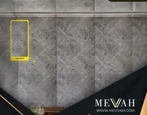 (Mevvah) Wall Panel Pvc Motif Marmer Abu Abu Di Bengkayang