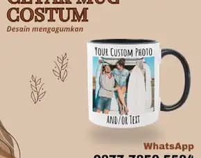 Desain Menggumkan, Wa./Call 0877-7850-5584, Cetak Mug Costum,Di Larangan Tangerang