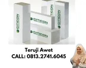 Free Semen Mortar! Bata Ringan Citicon 10 Cm Pati Pati