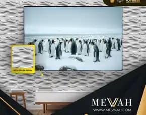 (Mevvah) Jual Wall Panel 3d Pvc Gaming Room White Di Palu
