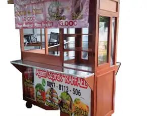 Produsen Pabrik Toko Grosir Gerobak (Gerobak Ayam Geprek) Bahan Kayu Dan Besi Murah Terdekat Jakarta