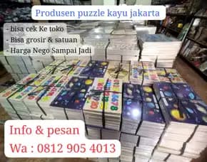 Grosir Puzzle Kayu Edukasi Anak Tk Paud Murah Cod Jakarta 2025
