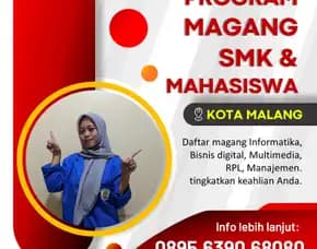 Hub 0895-6390-68080,Lowongan Praktik Kerja Industri (Prakerin) Untuk Mahasiswa Informatika Di Malang!