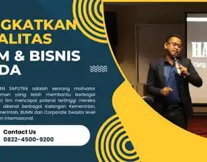 Trainer Motivator Pontianak, Terpercaya & Solutif, Dian Saputra