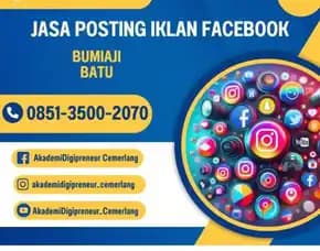 Jasa Posting Facebook Terbaik, Bumiaji, Blitar