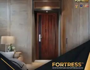 (Fortress) Pintu Baja Ringan Minimalis 1 Daun Di Palu