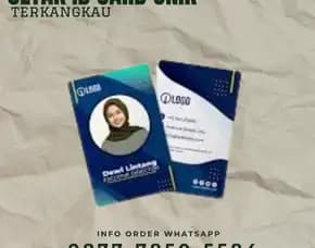 Terjangkau, Wa./Call 0877-7850-5584, Cetak Id Card Unik, Di Benda Tangerang