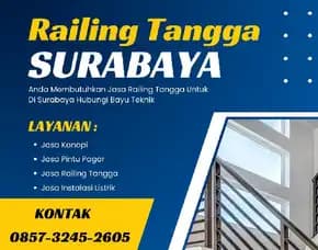 Jasa Railing Tangga Lakarsantri 0857  3245  2605
