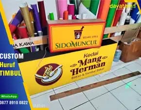 Produksi Neon Box Subang - Dayatama Advertising