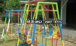 Hub 0852-2507-8715 Produksi !! Ayunan Besi Klasik Dan Mainan Playground Outdoor Kec Kasokandel Majalengka Bayar Cod Free Ongkir