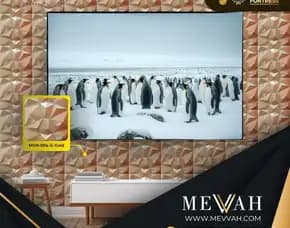 (Mevvah) Renovation 3d Wall Panel Pvc Gaming Room Gold Di Palu