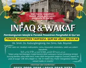Praktis & Bermakna Infaq & Wakaf Pembangunan Masjid Pesantren Online Di Boyolali Ke Cilacap