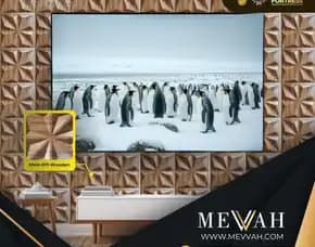 (Mevvah) Wall Panel 3d Motif Kayu Pvc Hotel Di Palu