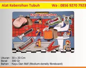 Puzzle Kayu Alat Kebersihan Tubuh