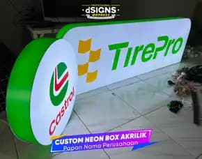 Papan Iklan - Neon Box Akrilik