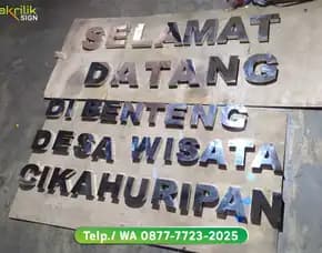 Jasa Huruf Timbul Stainless Garut Kota