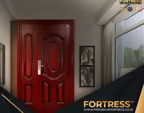 (Fortress) Pintu Minimalis Baja Ringan Kupu Tarung Di Palu